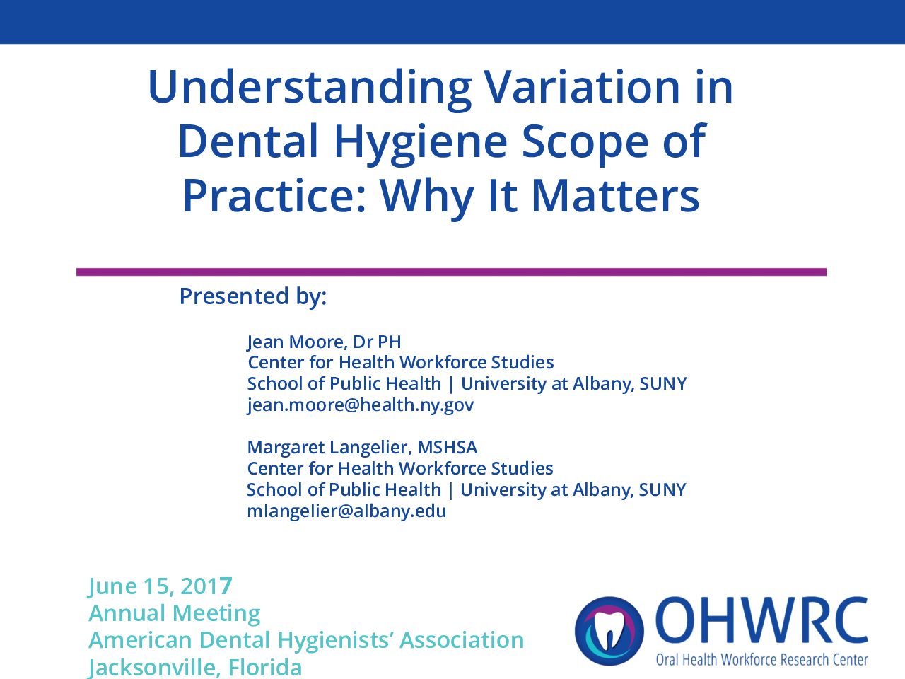 Understanding Variation in Dental Hygiene Scope of Practice: Why It Matters